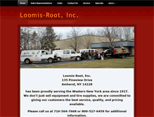 Tablet Screenshot of loomisrootinc.com